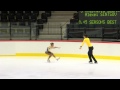ISU 2014 Jr Grand Prix Tallinn Pairs Short Program Anastasia GUBANOVA Alexei SINTSOV RUS