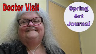 Health Vlog * Spring Art Journal 🎨 * Painting On Some Pages * Putting Book Together