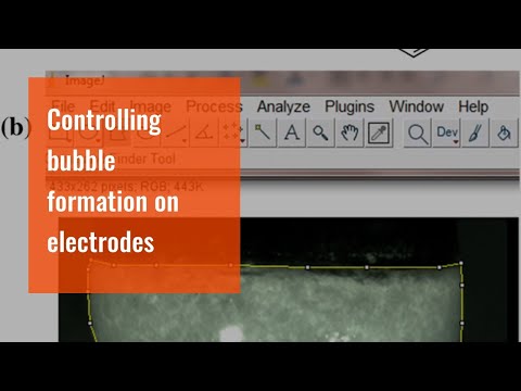 Controlling bubble formation on electrodes