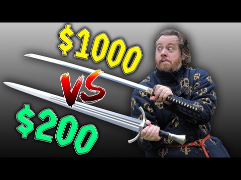 $200 Cheap LONGSWORD vs KATANA worth $1000