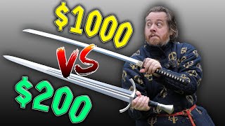 ONE OF THESE SWORDS BREAK 200 Cheap LONGSWORD vs KATANA worth 1000 Mp4 3GP & Mp3