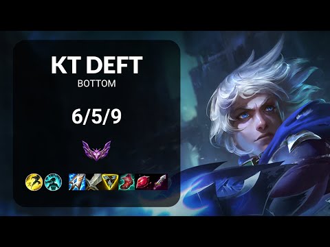 KT Deft Ezreal vs Ashe BOTTOM - KR MASTER Patch 14.23