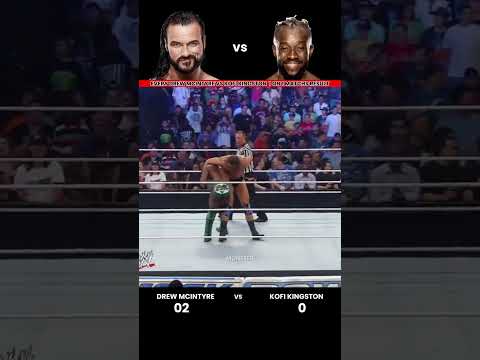 Every Drew McIntyre vs Kofi Kingston 1 on 1 Match Result Edit 💥 #wwe