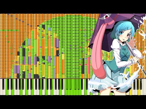 [Black MIDI] Synthesia – Touhou 12 – The Sealed Cloud Route 211,000 ~ ScubDomino