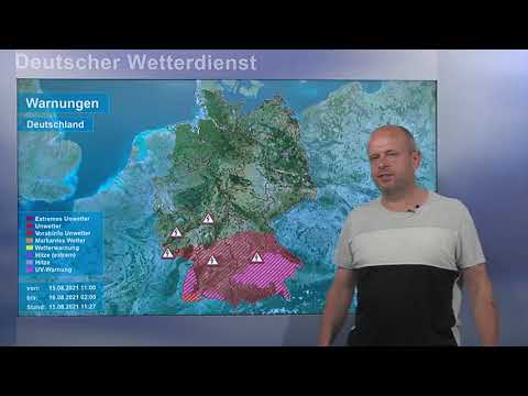 15.8.2021 - Unwetterinformation DWD