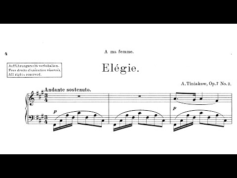 Elégie by Tiniakov (Op.7/2)