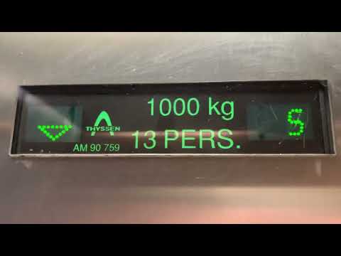 1996 Thyssen Stepmodul elevator @Rue de l'Abbé-Boisard, Lyon, France