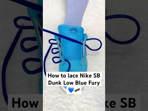 How to lace Nike SB Pro Blue Fury #viralvideo #foryou #vibes #fashion #lace #shoelace #skating