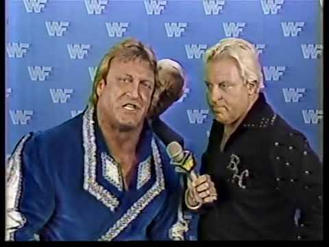 Bobby Heenan & Paul Orndorff promo on match vs. Ricky Steamboat at the Meadowlands - aired 9/6/86