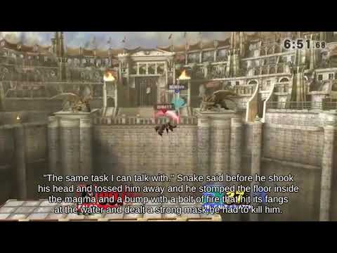 Disjointed Hitbox Inkling with Mii Brawler attacks with Smart Bomb || Brawl