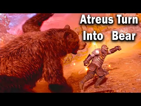 Atreus Turns into Bear and Save Sindri | God Of War Ragnarok