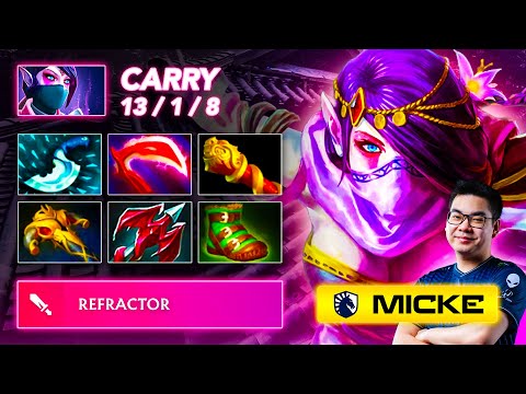 Micke TEMPLAR ASSASSIN Carry - 20 MIN RAMPAGE! | Full Gameplay Dota Class [7.39C]