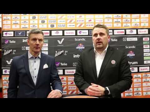 Jälkilöylyt HPK-SaiPa 23.11.2018 - lehdistötilaisuus