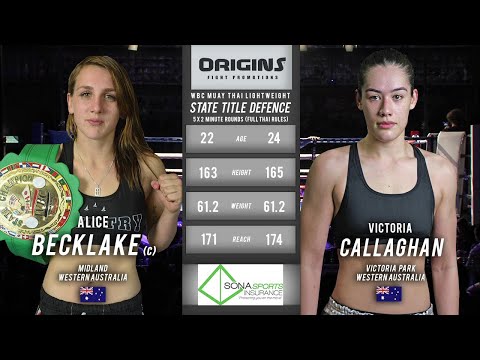 ORIGINS 8: Victoria Callaghan vs Alice Becklake [FULL FIGHT]