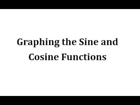 Graphing the Sine and Cosine Functions