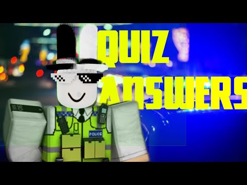 ROBLOX BUCKINGHAM PALACE: RESPONSE POLICE QUIZ ANSWERS