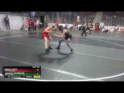 90 Lbs Quarterfinal - Saraval McGregor, Team Wyoming Vs Hailey Goth, Team Minnesota 9f39