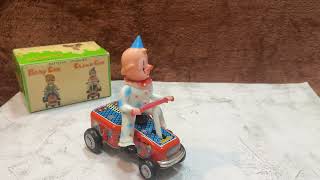 Download lagu 60s Clown Hand Car Vintage Tin Toy mp3