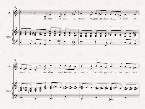 Vergin tutto amor in A minor for  Alto or bass