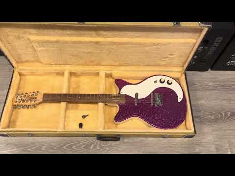 1999 Danelectro Tweed Hardshell Case + Key Yellow Plush Interior Out of Production Fits U1 / U2 / U3 / DC Models & More image 18
