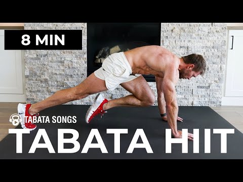 8 Min TABATA HIIT Workout (No Repeats, No Equipment) Feat Tabata Songs