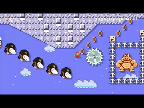 Super Mario Maker 2 Winter Wonderland Speedrun [20s]