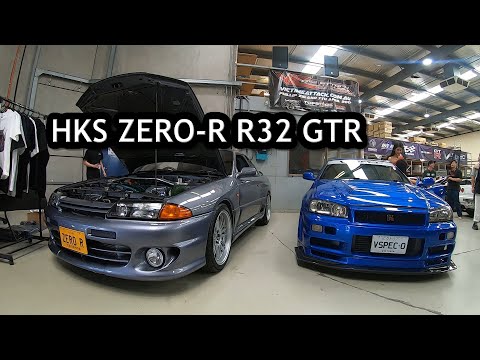 Rare R32 GTR HKS ZERO-R + MINES R34 GTR!
