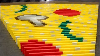 WORLD'S LARGEST PIZZA made of DOMINOES! (feat. Pizza Hut)
