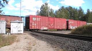 preview picture of video 'UP Manifest Trains at the Sandpoint Diamond'