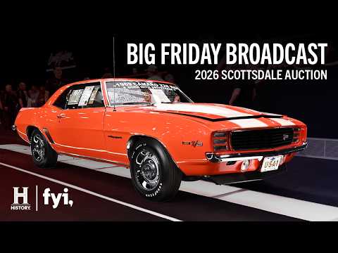 HISTORY Big Friday Broadcast Replay // Barrett-Jackson 2026 Scottsdale Auction // Friday, Jan 23