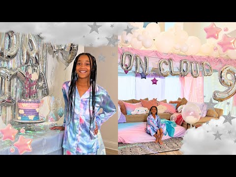 Ziya's 9th Birthday Party! "On Cloud 9" Sleepover Theme! | Raven Elyse Vlogs