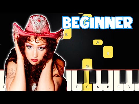 Pink Pony Club - Chappell Roan | Beginner Piano Tutorial | Easy Piano