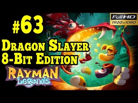Rayman Legends Walkthrough - Living dead Party Part 63 Dragon Slayer 8 Bit Edition 1080p