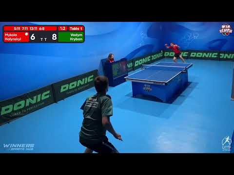 02:30 Mykola Halynskyi 1-3 Vadym Hryban West 5 WIN CUP 22.11.2022 | TABLE TENNIS WINCUP