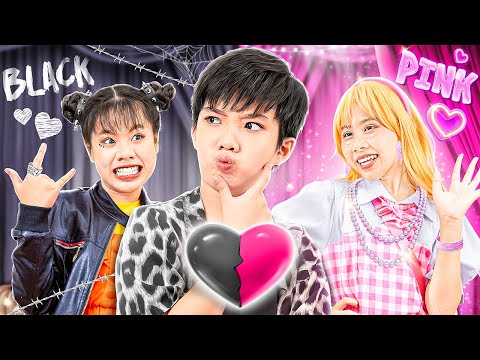 Pink Girl Vs Black Girl Fall In Love With New Friend - Funny Stories About Baby Doll Family