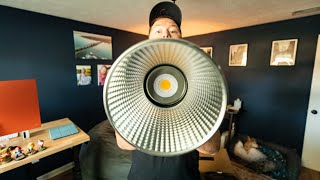 FINALLY HAVE A VIDEO LIGHT - Aputure Amaran 100d with Light Dome SE