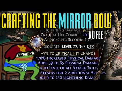 CRAFTING THE MIRROR PHYSICAL BOW FOR LIGHTNING ARROW DEADEYE - Path Of Exile 2