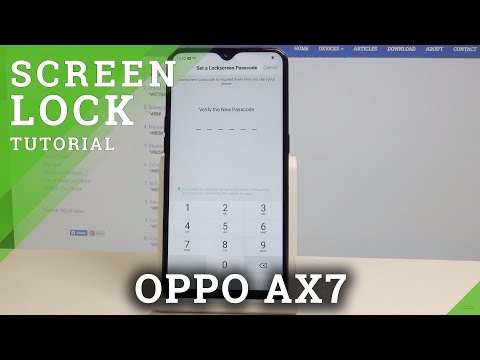 How to Add Passcode in OPPO AX7 - Set Up Screen Lock in Android