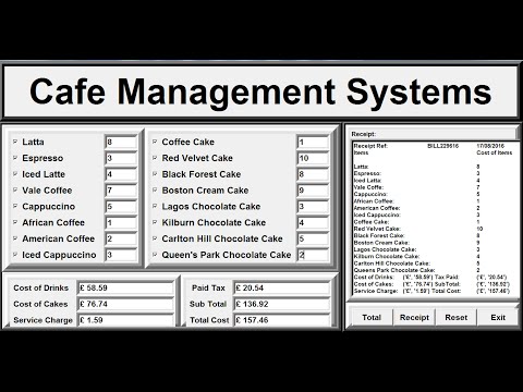 How to Create Cafe Management Systems in Python - Full Tutorial