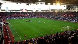 preview picture of video 'Manchester city at Southampton, end of match'