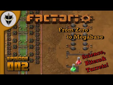 Factorio 1.0 From Zero to Megabase | EP 002 Time for some Sciencens!
