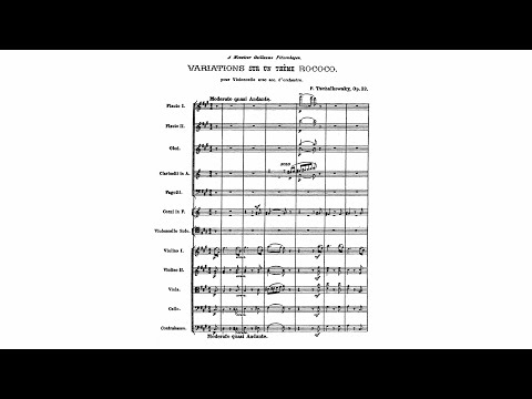Tchaikovsky: Variations on a Rococo Theme, Op. 33 (with Score)