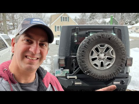 Rear Bumper Tire Carrier Upgrade On Our Jeep Wrangler JK