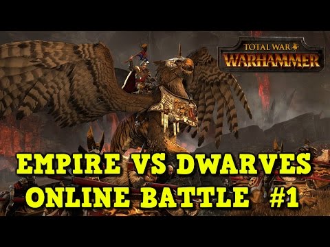 EMPIRE VS DWARVES! Total War: Warhammer Multiplayer Battle #1
