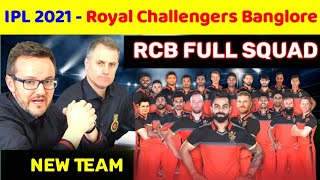 IPL 2021 : Royal Challengers Banglore (RCB) Full Squad For IPL 2021 | RCB New Squad | IPL 2021