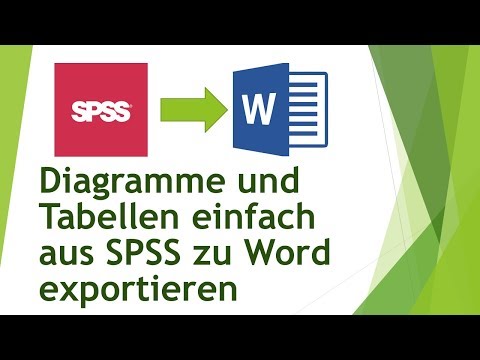 Diagramme und Tabellen einfach aus SPSS zu Word exportieren