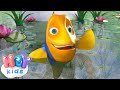 The Fish song for kids 🐠 Nursery rhymes for babies and toddlers - HeyKids