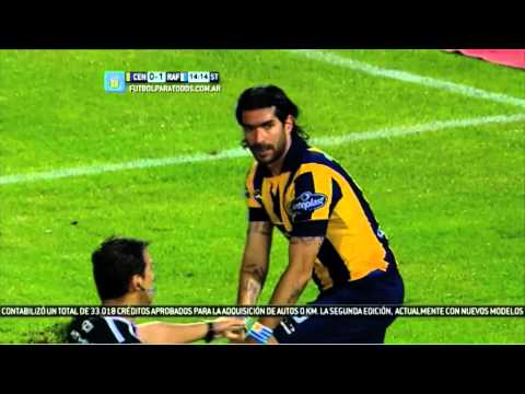 Conde ya no tenía nada que hacer.Central - Rafaela.Fecha 14.Torneo Primera División 2014.FPT