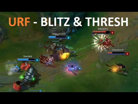 Liên Minh Huyền Thoại: Blitz + Thresh kéo đến chết trong chế độ U.R.F