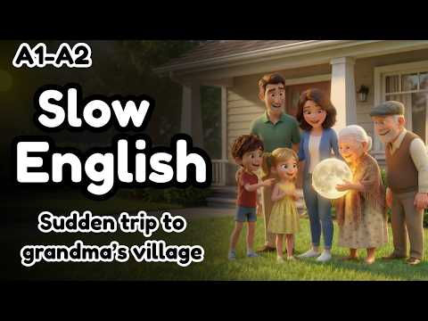 A Sudden Trip to Grandparents | Slow English Story for Beginners | Easy English Listening Story